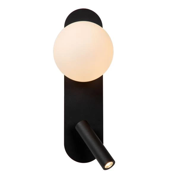 Lucide KELLY - Lámpara de cabecera / Lámpara de pared - LED - 1x3,5W 3000K - Negro - detalle 1